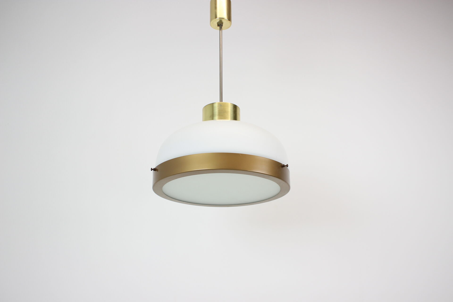 Mid-century glass chandelier/kamenicky senov, 1970's