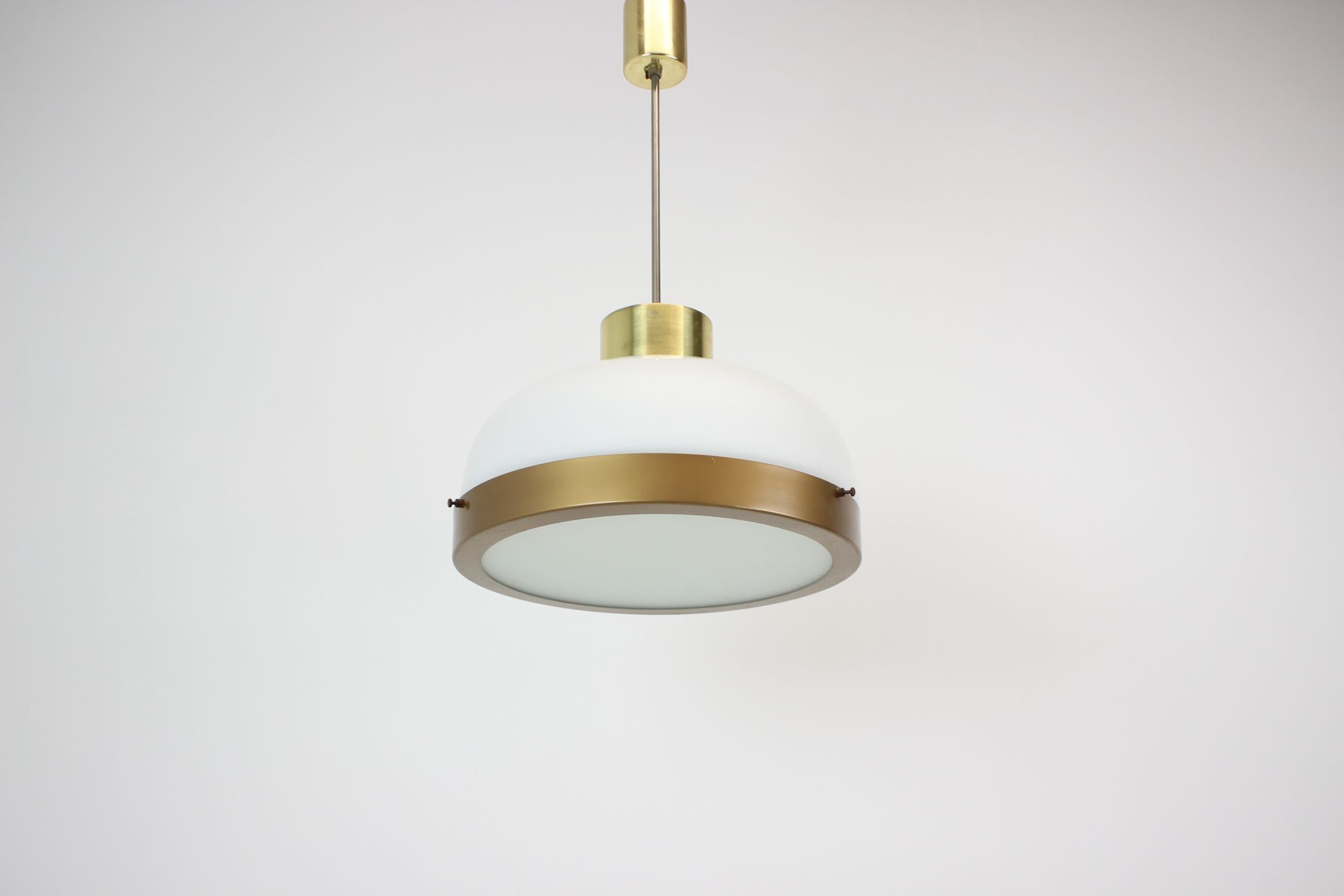 Mid-century glass chandelier/kamenicky senov, 1970's