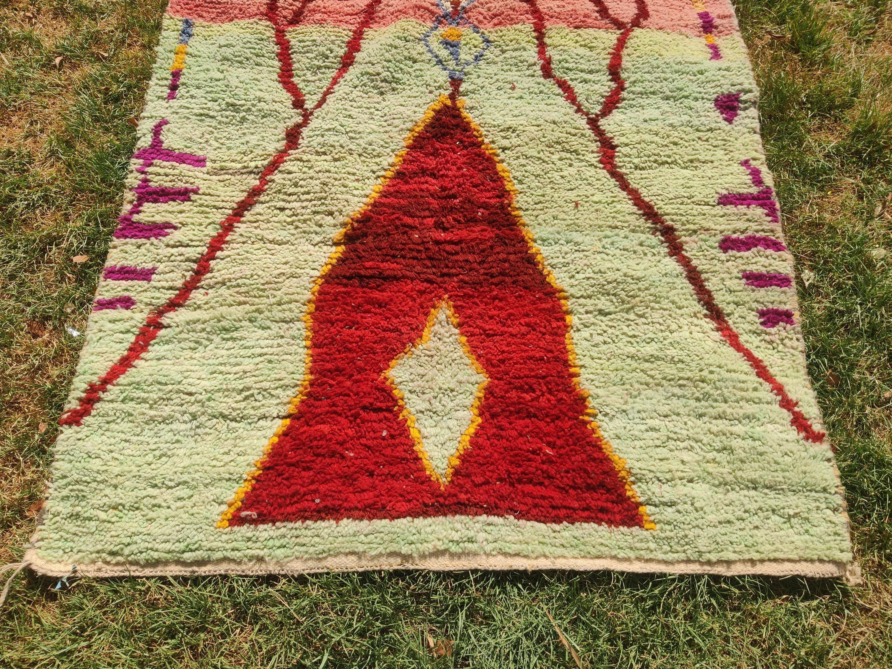 Handmade Moroccan rug pure wool 2.5x1.5 m