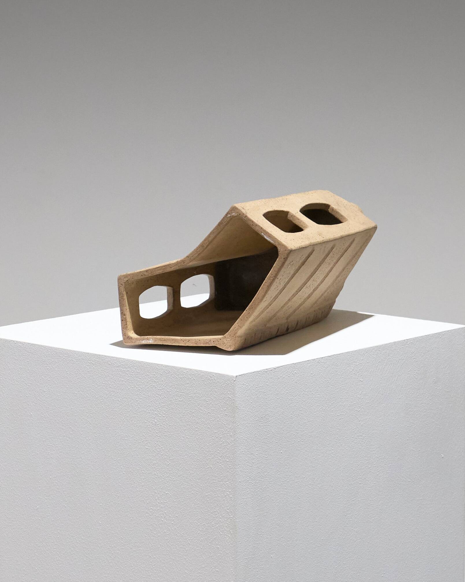 Brutalist Stoneware Soliflore, 1960s