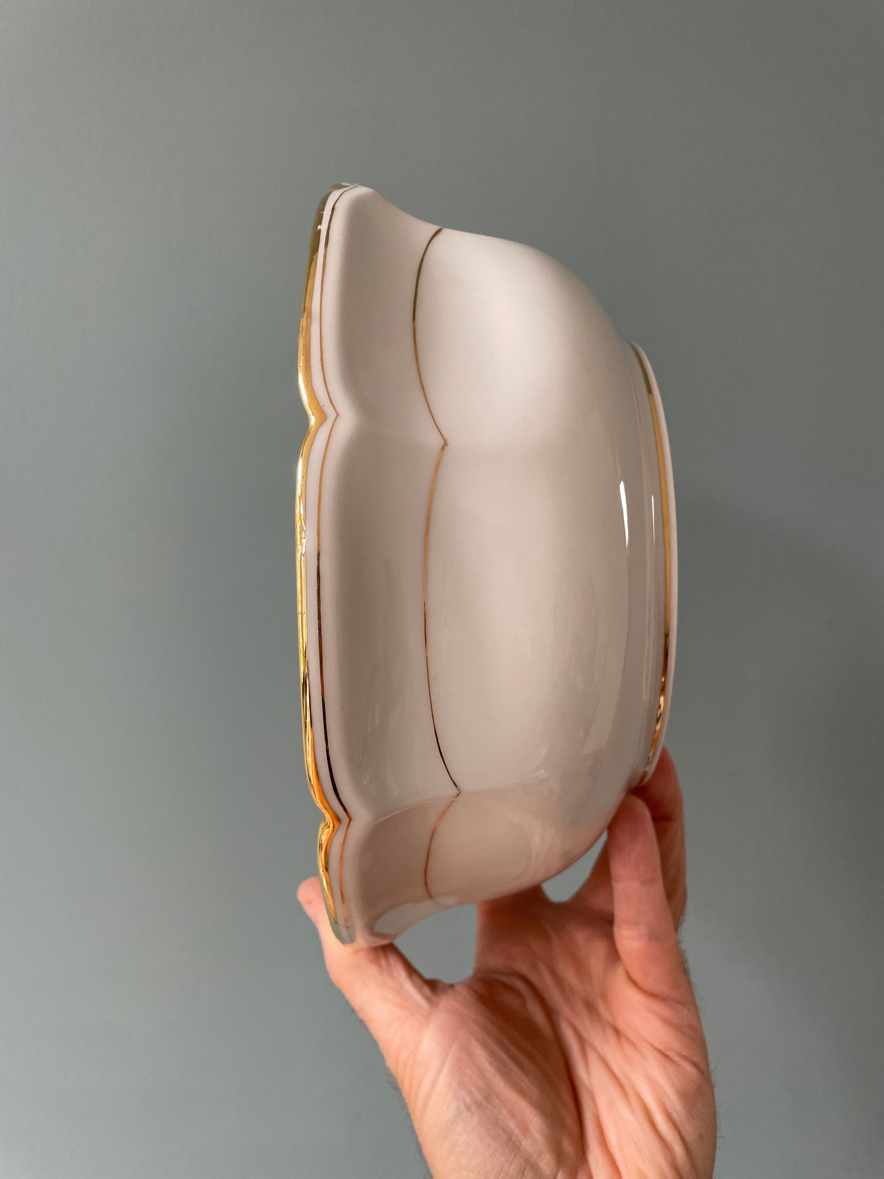 Porcelain salad bowl from Vierzon