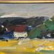 Original Swedish Oil on Canvas – “Houses” by T. Örn 1970 – Vintage & Framed
