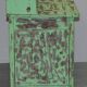 Victorian Green Patinated Buffet, Library or Cabinet