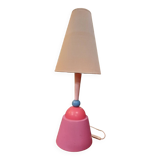 Large colorful ceramic lamp from the 80s, calbret lighting