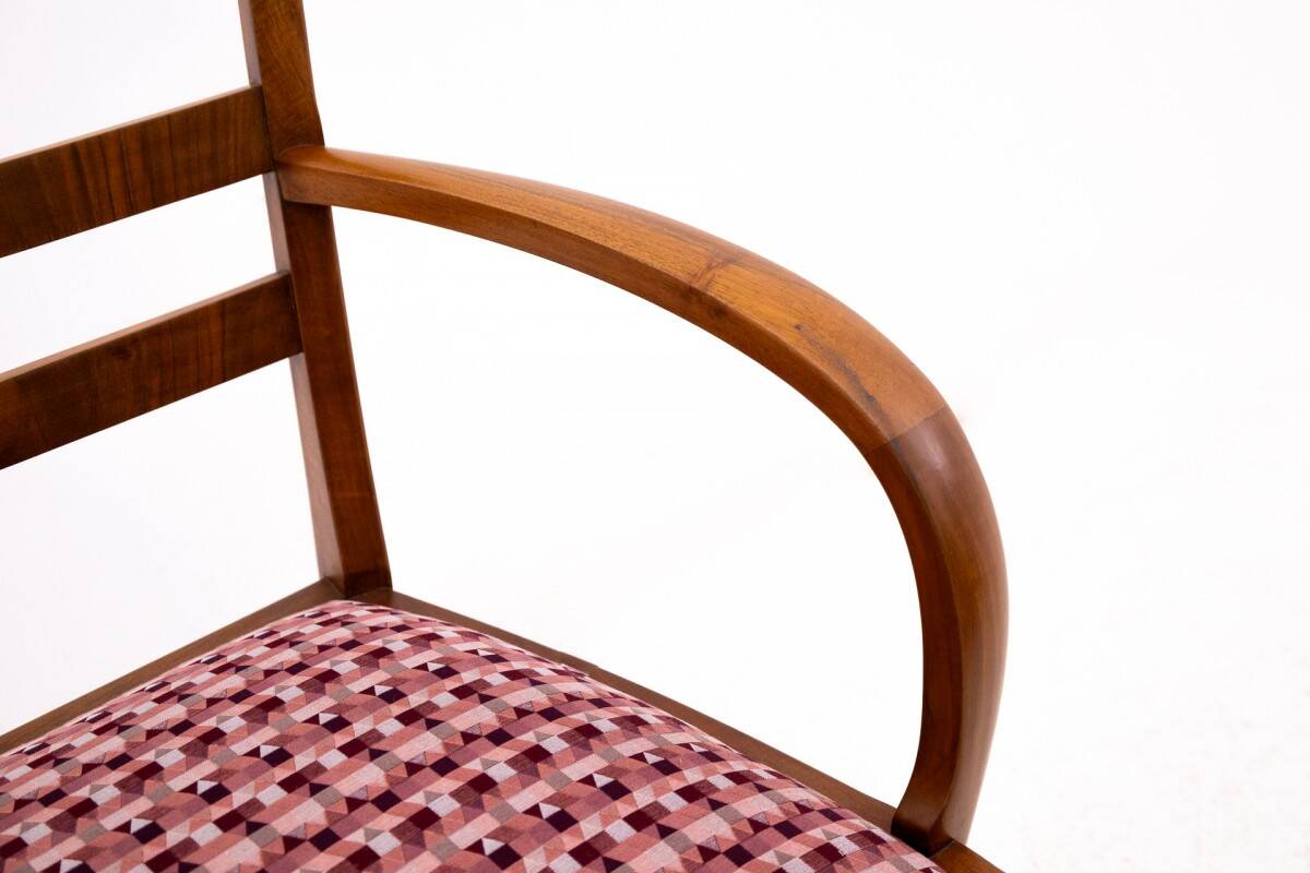 Paire de fauteuils Art Déco, Pologne, milieu du XXe siècle.