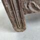 Old storage chest oak carved traditional scene