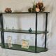 Etagere ancienne patinée vert treillis