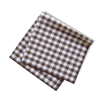 POP UP British - Serviette carreaux marron