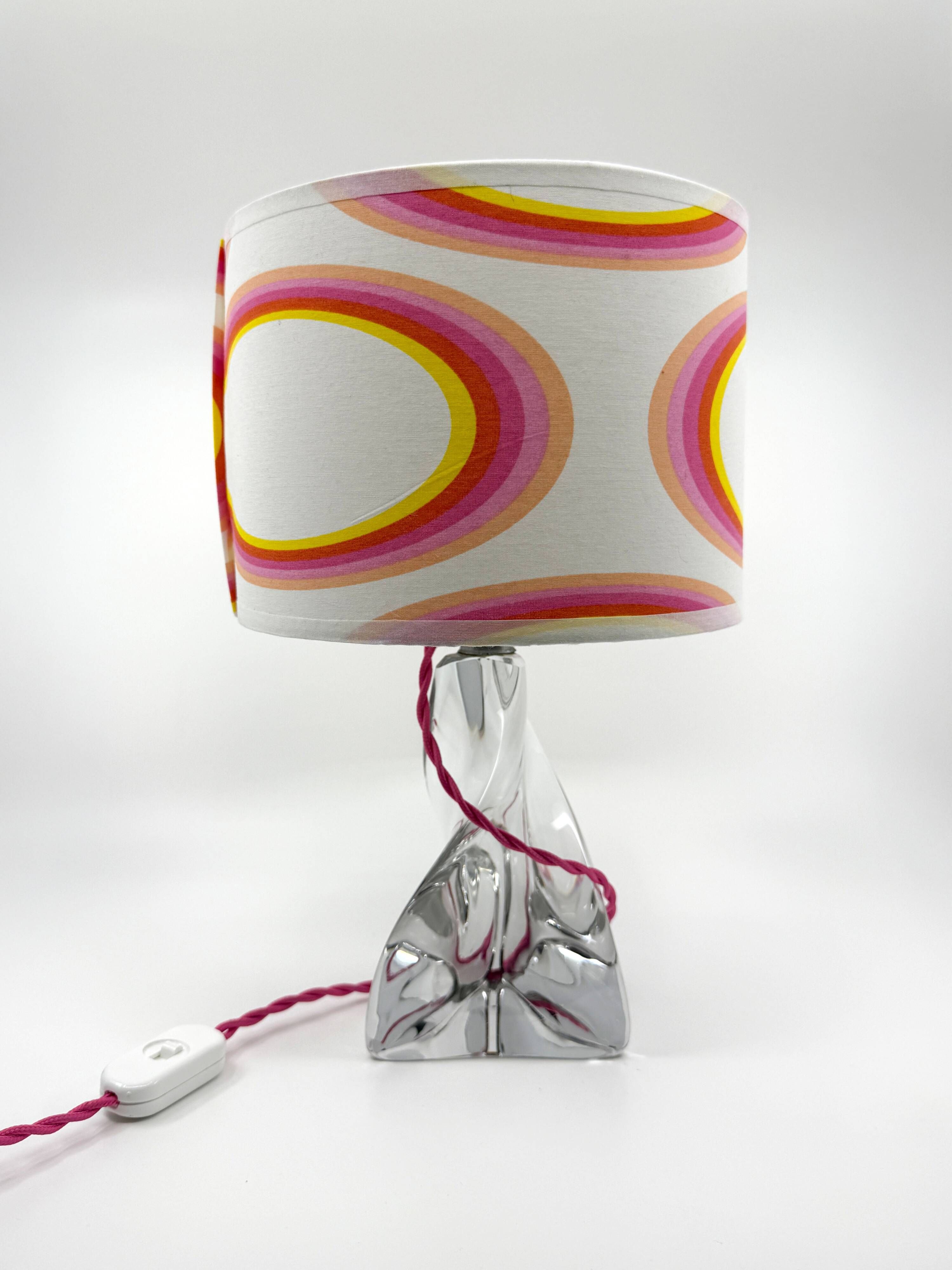 Lamp • Lorraine Crystal • France • 1950 • Custom lampshade