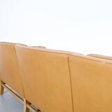 3-seater sofa in cognac leather, Georg Thams, 1960s, Grant Mobelfabrik, publisher