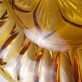 Amber glass dish