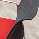 Visitor chair vitra medaslim red and black