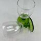 4 verres vintage vert