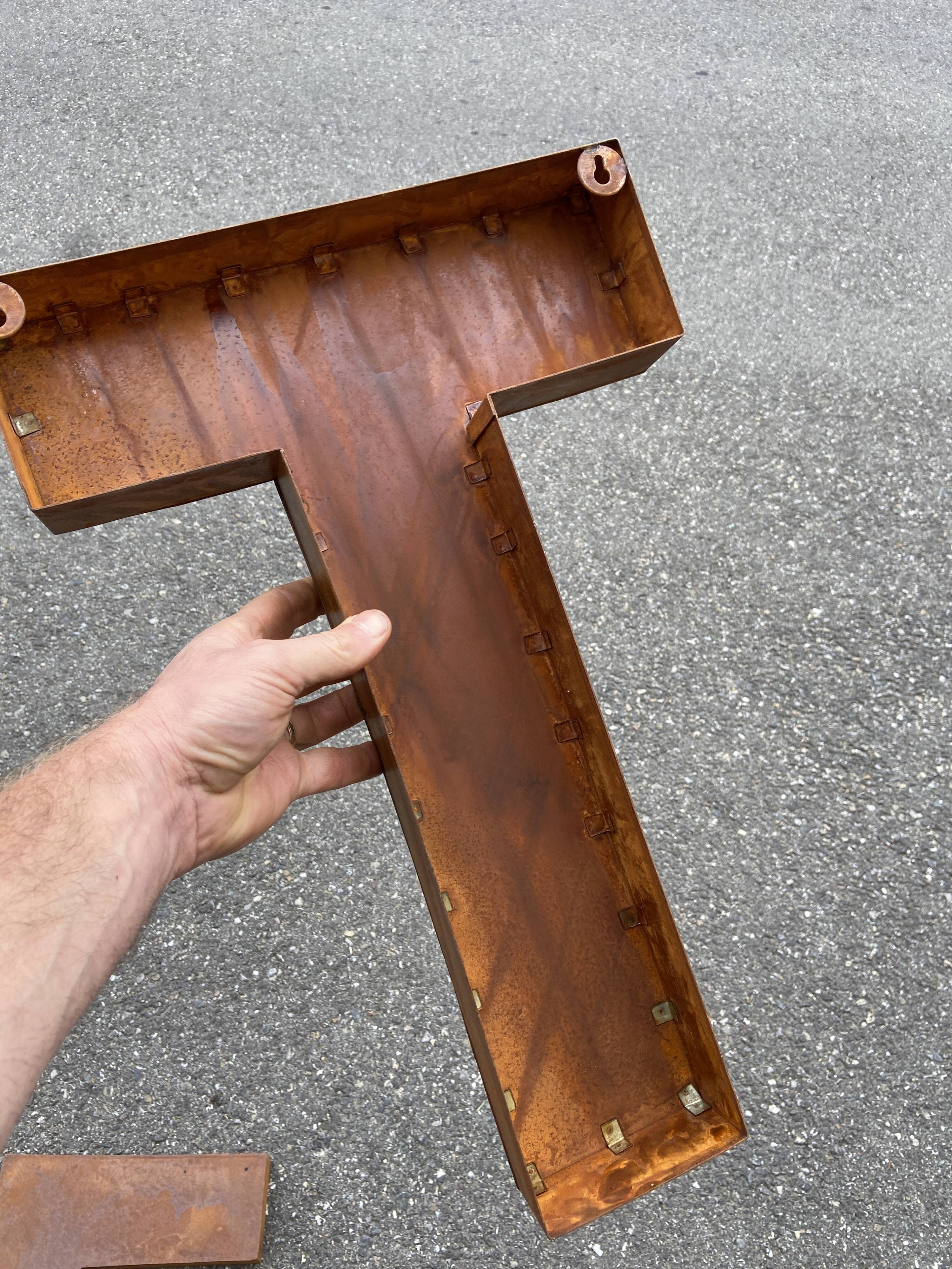 LOFT sign in vintage metal letters