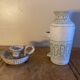 Ceramic Candle holder and Vase Set - Jean Austruy 50s-60s handmade