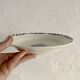 6 soup plates, ironstone from Longchamp, Arlette pattern, 1950s