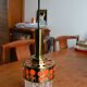 Suspension Raak gold orange 1970s pop
