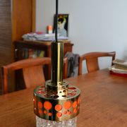 Suspension Raak gold orange 1970s pop