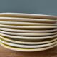 Series of 10 plates in slurry Orchies Moulin des Loups