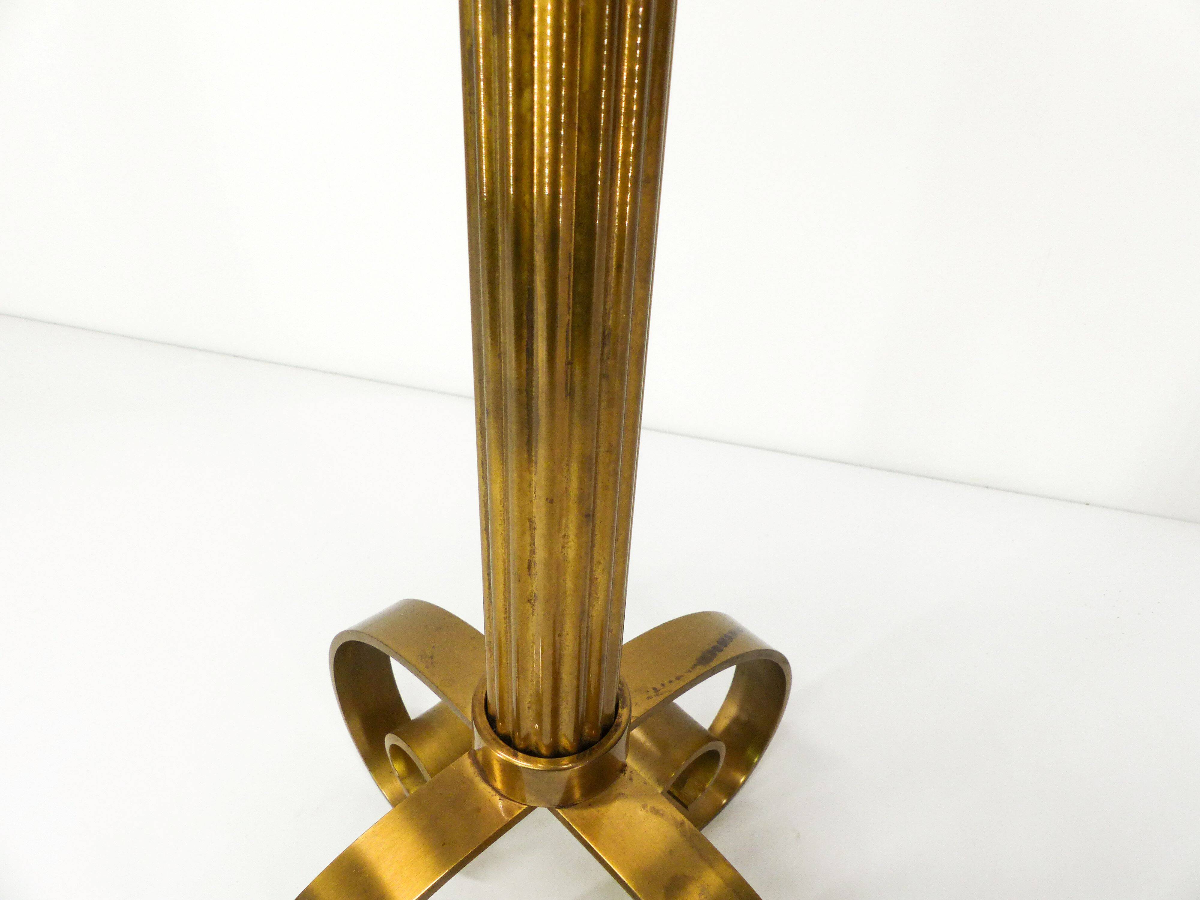 Scandinavian brass candle holder Ivar Ålenius Björk for Ystal Metall 1960