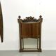 Large antique pediment mirror with parecloses