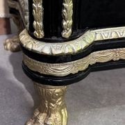 Meuble style Napoléon III "Boulle" en bois laqué