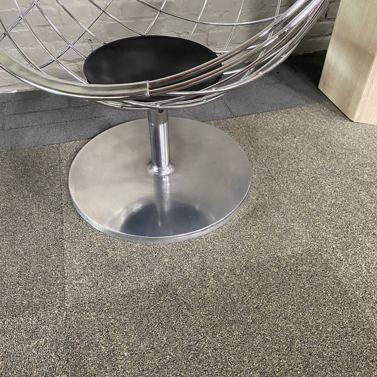 Pair atomic ball chairs by Rudi Verelst for Novalux - Belgium 1974