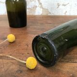 Lot of 6 bottles of bubbled glass.