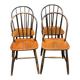 Set of 4 vintage spindle chairs in Windsor/Scandinavian style.