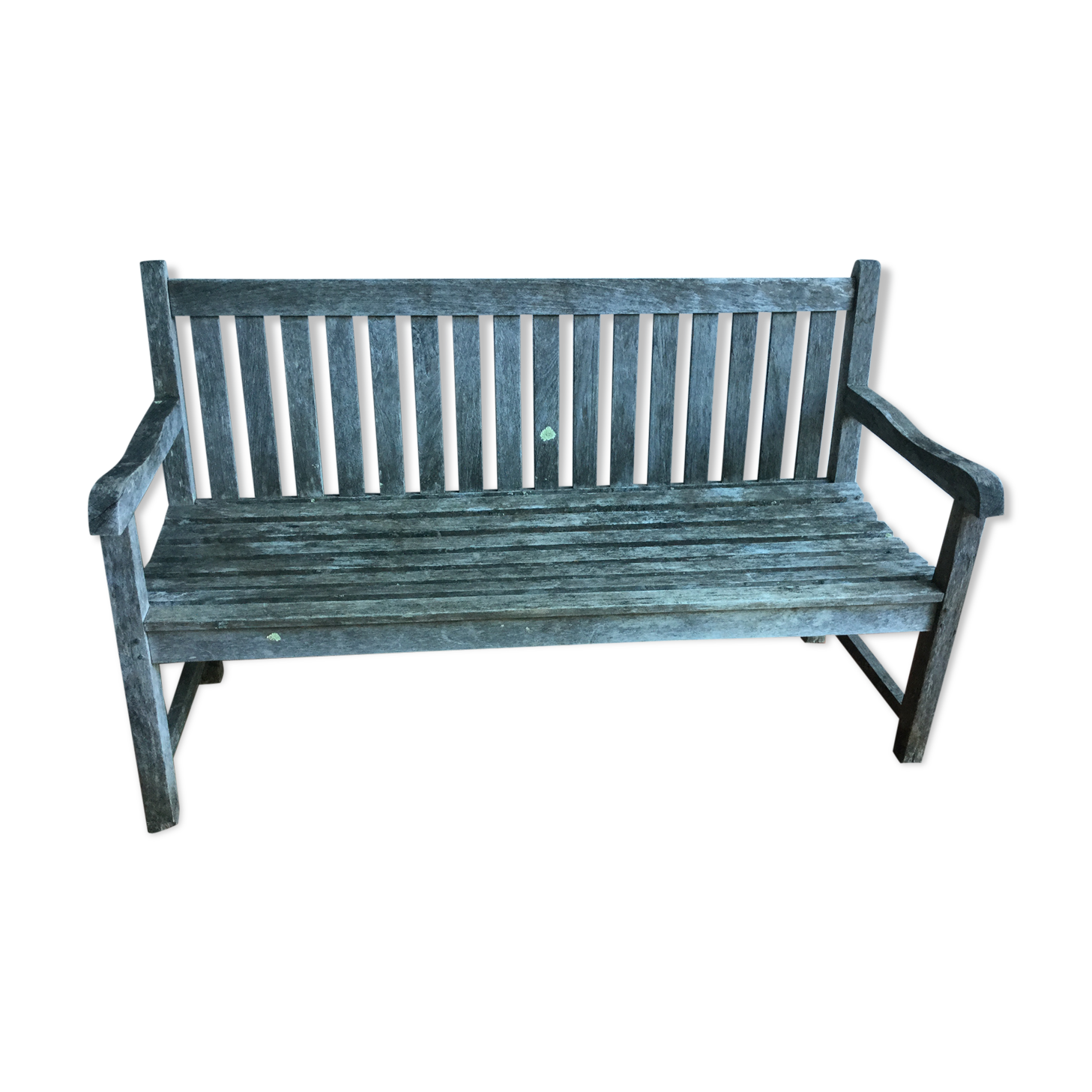 English teak park bench