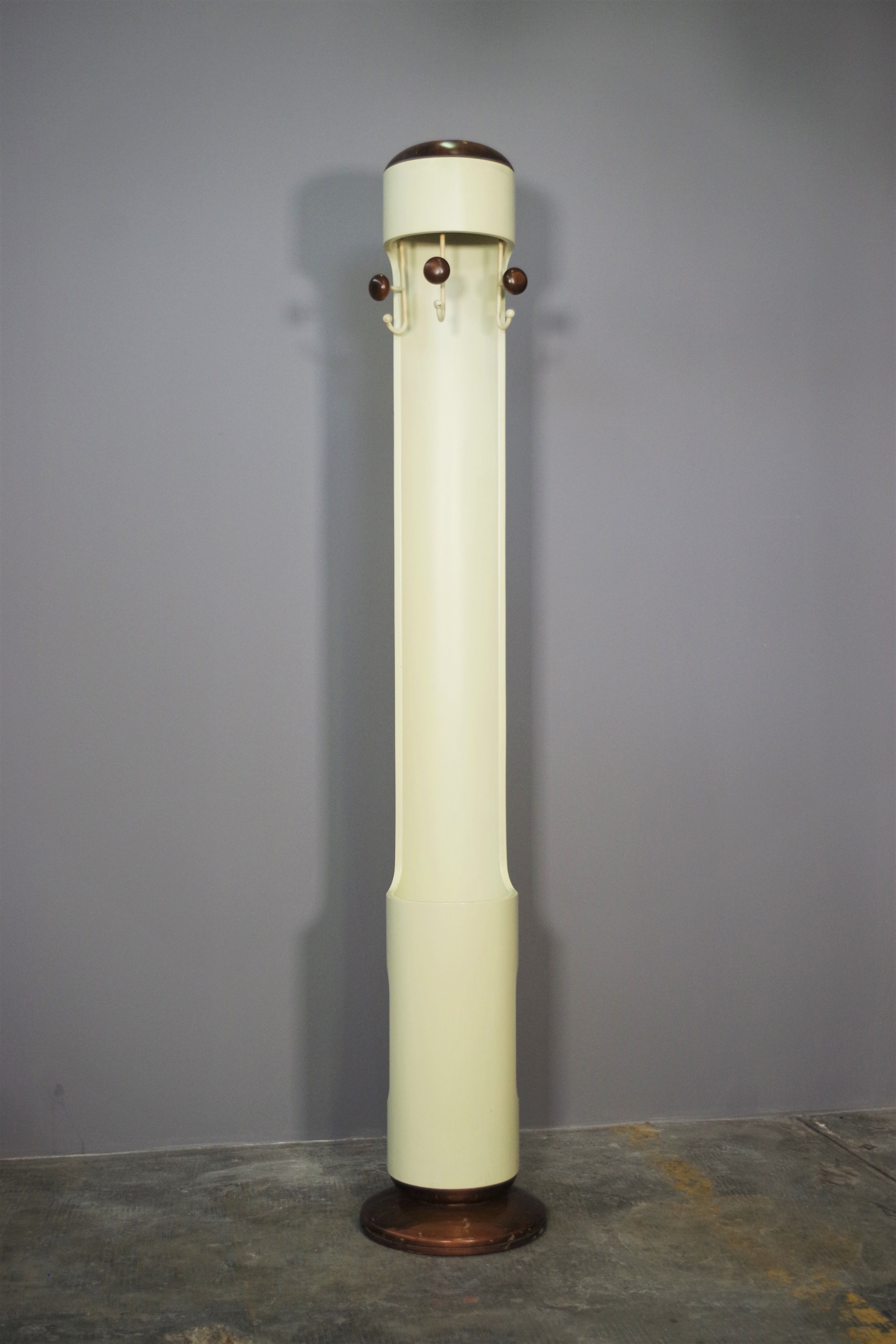 Column coat rack with umbrella stand 60s