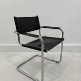 Leather Chairs, Italy, 1970s, Set of 4 ,dark brown