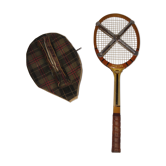Ancienne raquette de tennis Donnay La Hutte Sporting Intersport 1960