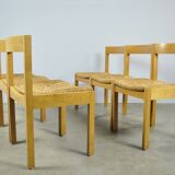 AZS / Chaises de salle à manger vintage en chêne (6) / Gerard Geytenbeek / Pays-Bas, années 1960