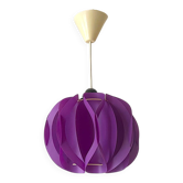 Purple Mid Century Modern lamp from 1970s
