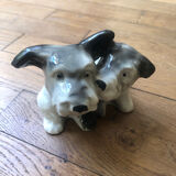 Statuette chien porcelaine ancienne
