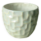 Cache pot en faience effet nacre vintage