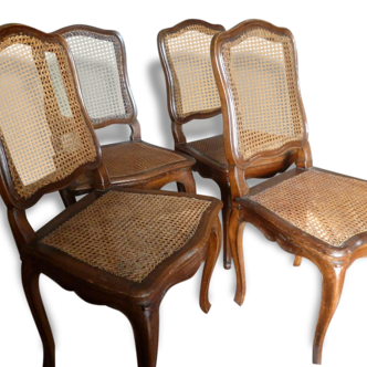 4 chairs Louis XV