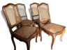 4 chairs Louis XV