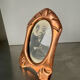 Art nouveau copper and metal photo frame