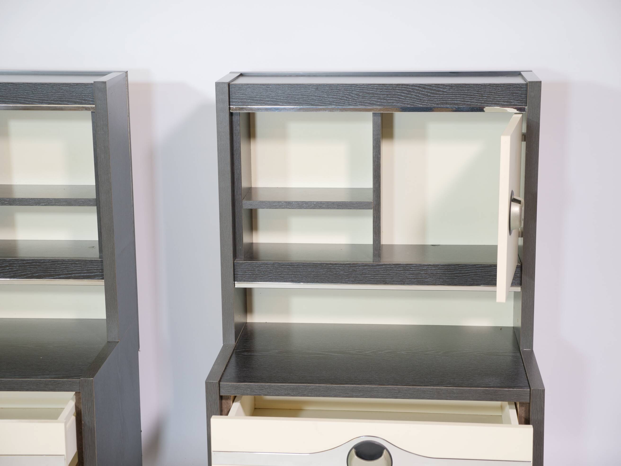 Modernist space age chest of drawers sideboard cabinet, 70s