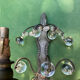 Pair of Art Nouveau / Art Deco Border Period Wall Lights 1920