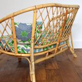 Vintage rattan lounge set 1970