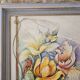 Tableau Huile sur Toile Onirique Profil féminin, fleurs, Oiseaux Michallon