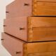 Italian free standing wall unit in teak, 1950s