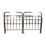 Set of 2 Art deco chrome beds, 1940s