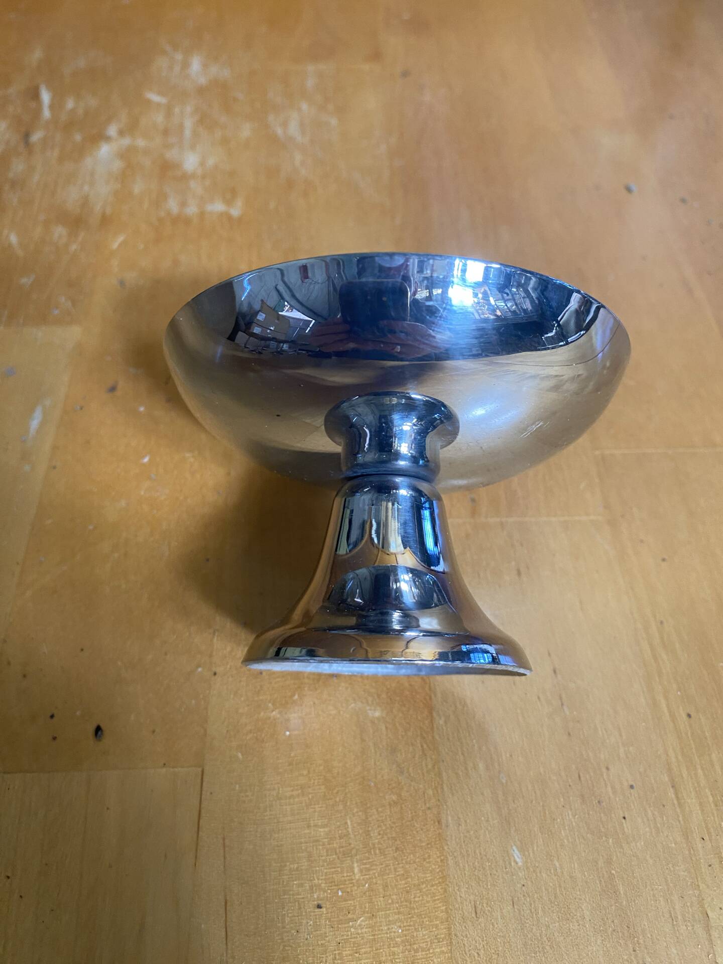 Set of 6 Ice Cream Bowls GUY DEGRENNE Stainless Steel Made in France Vintage #E1
