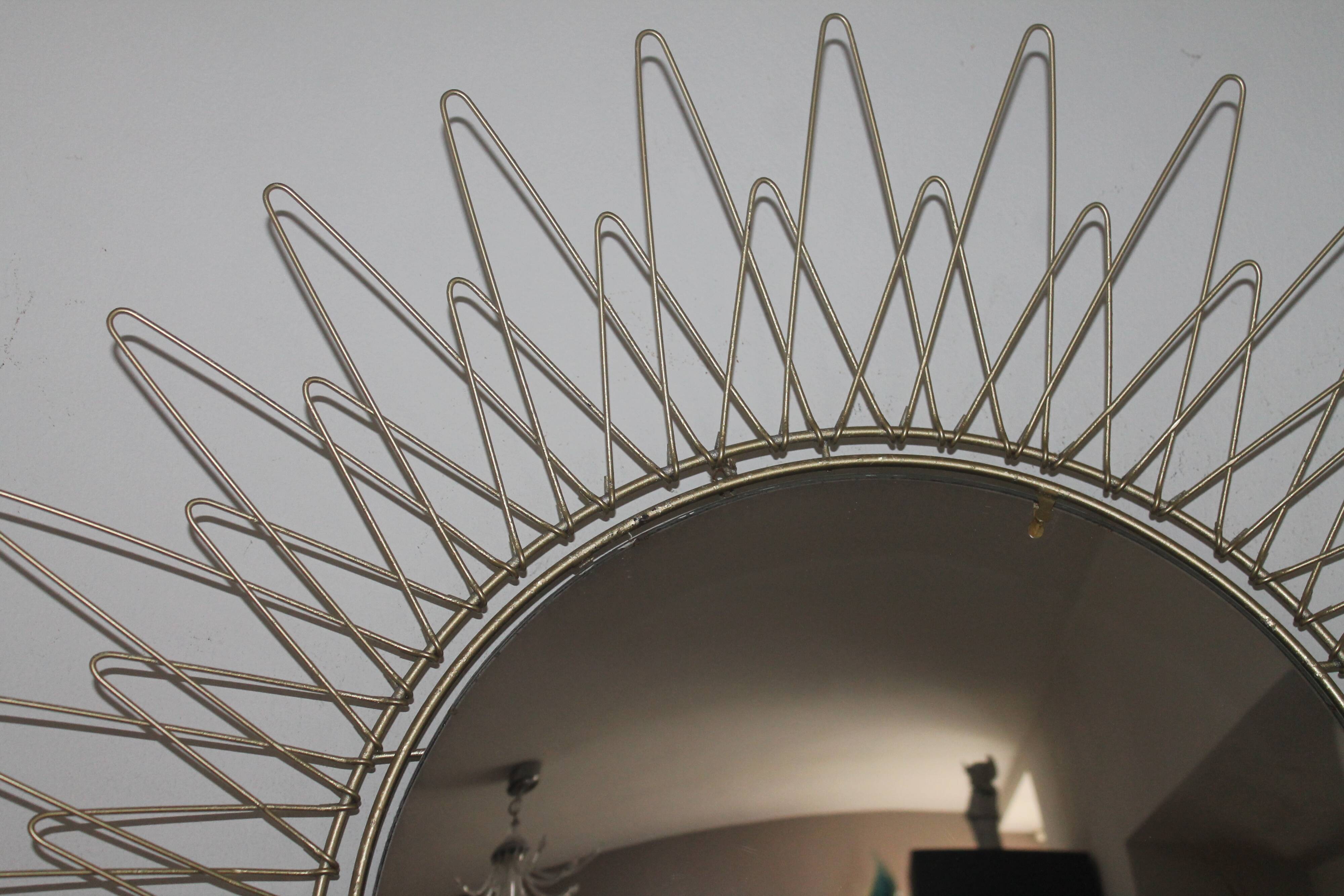 Mirror sun eye witch 57cm 70s