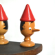 Paire de coquetiers Pinocchio