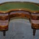 Bureau Kidney de Campagne Militaire Regency de Gillow's of Lancaster avec Galerie en Laiton